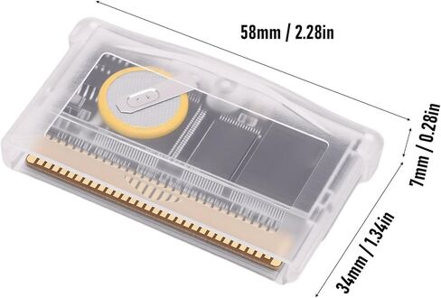 VBESTLIFE Rewritable RTC Cartridge, 32MB Storage 1MB Flash Memory Game Cartridge for GBA GBA SP GB Micro DS Game Boy Player in Saudi Arabia