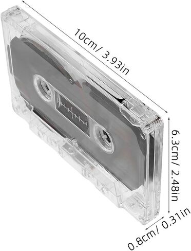 4pcs 60-Minute Blank Cassette Tapes Recordable Audio Tapes for Speech Recording DIY Retro Party Messages Compatible with Players in Saudi Arabia