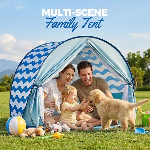 Pop Up Beach Sun Shelter: Instant UV Protection for Family - Portable & Lightweight Canopy- for Camping Travel Park & Outdoor in Saudi Arabia