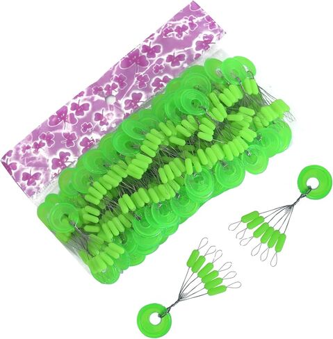 600 Pieces Super Big Fishing Stops Soft Silicone Fishing Bobber Stopper,Beads Float Sinker Stops in Saudi Arabia