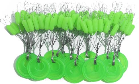 600 Pieces Super Big Fishing Stops Soft Silicone Fishing Bobber Stopper,Beads Float Sinker Stops in Saudi Arabia