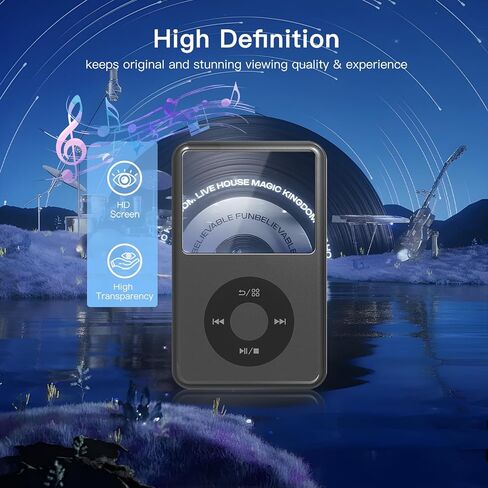 Carrying Case for Innioasis Y1 Mp3 with 2 Pack Soft Screen Protectors - Hard Shell Protective Carrying Case, Portable Travel Storage Bag with Carabiner | Anti-scrathes&Shockproof in Saudi Arabia