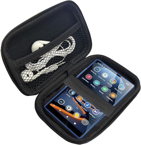 Compatible with MECHEN X52 MP3 Player Case, Lamshaw Durable EVA Carrying Case, Shockproof & Lightweight Protective Cover Compatible with MECHEN X52 5" MP3 Player (Black) in Saudi Arabia
