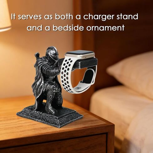 for Apple Watch Charger Stand Holder Compatible with Apple Watch Series Ultra3/Ultra2/11/10/9/8/7/6/5/SE3/SE2(49/46/45/44/42/41/40/38mm) Loyal Knight iWatch Charging Dock, Used as a Tabletop Ornament in Saudi Arabia