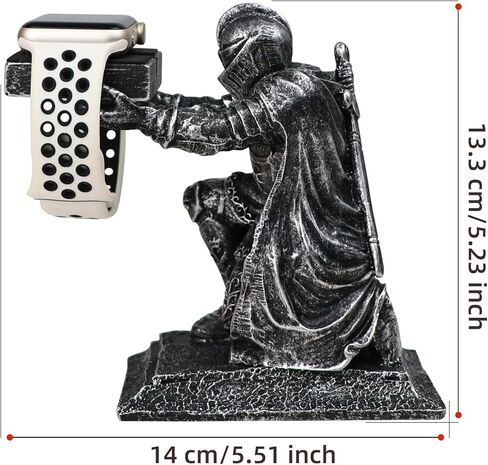 for Apple Watch Charger Stand Holder Compatible with Apple Watch Series Ultra3/Ultra2/11/10/9/8/7/6/5/SE3/SE2(49/46/45/44/42/41/40/38mm) Loyal Knight iWatch Charging Dock, Used as a Tabletop Ornament in Saudi Arabia