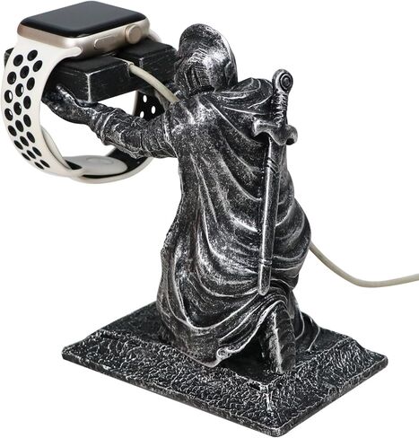 for Apple Watch Charger Stand Holder Compatible with Apple Watch Series Ultra3/Ultra2/11/10/9/8/7/6/5/SE3/SE2(49/46/45/44/42/41/40/38mm) Loyal Knight iWatch Charging Dock, Used as a Tabletop Ornament in Saudi Arabia