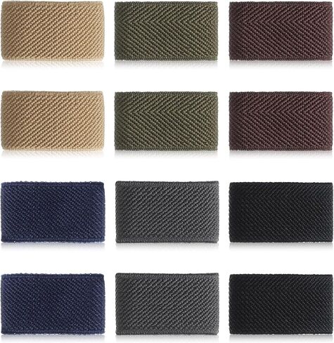 12 Pack Belt Retainer Loop Keepers Backpack Straps Holder Elastic Band Nylon Organizers Belt Loop Stays for 1.5" Wide Belts/Straps in Saudi Arabia