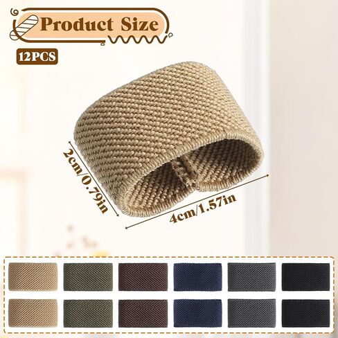 12 Pack Belt Retainer Loop Keepers Backpack Straps Holder Elastic Band Nylon Organizers Belt Loop Stays for 1.5" Wide Belts/Straps in Saudi Arabia