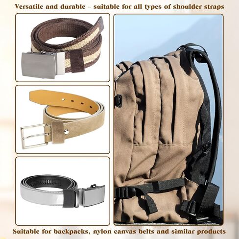 12 Pack Belt Retainer Loop Keepers Backpack Straps Holder Elastic Band Nylon Organizers Belt Loop Stays for 1.5" Wide Belts/Straps in Saudi Arabia