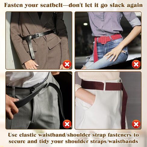 12 Pack Belt Retainer Loop Keepers Backpack Straps Holder Elastic Band Nylon Organizers Belt Loop Stays for 1.5" Wide Belts/Straps in Saudi Arabia