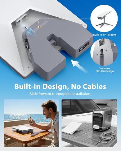 RAVION® Battery Lite for Starlink Mini, Clip-On Design, Outdoor Use, 99 Wh Capacity, IP65 Waterproof, USB-C 60W Fast Charging, 4-6 Hours Runtime in Saudi Arabia