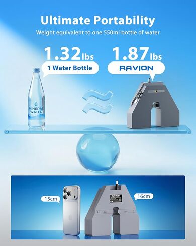 RAVION® Battery Lite for Starlink Mini, Clip-On Design, Outdoor Use, 99 Wh Capacity, IP65 Waterproof, USB-C 60W Fast Charging, 4-6 Hours Runtime in Saudi Arabia
