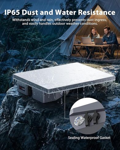 RAVION® Battery Lite for Starlink Mini, Clip-On Design, Outdoor Use, 99 Wh Capacity, IP65 Waterproof, USB-C 60W Fast Charging, 4-6 Hours Runtime in Saudi Arabia