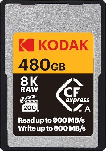 Kodak CFexpress Card Type A 480GB - High Performance 1700MBps Read Speed - Professional Grade Card, Compatible 8K/4K Video and Cameras in Saudi Arabia