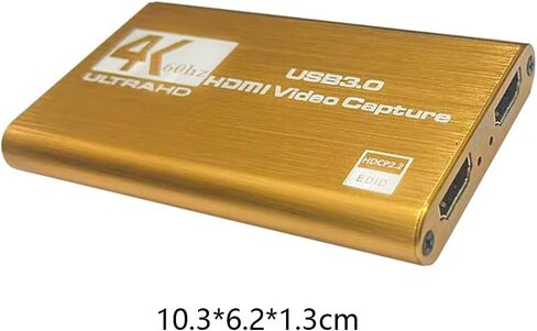 USB 3.0 Video Capture Card – 4K Ultra HD 60Hz, HDMI Game Streaming & Recording, Gaming Audio Adapter Set, Ideal for Live Broadcasting, Media Streaming, and Conferencing in Saudi Arabia