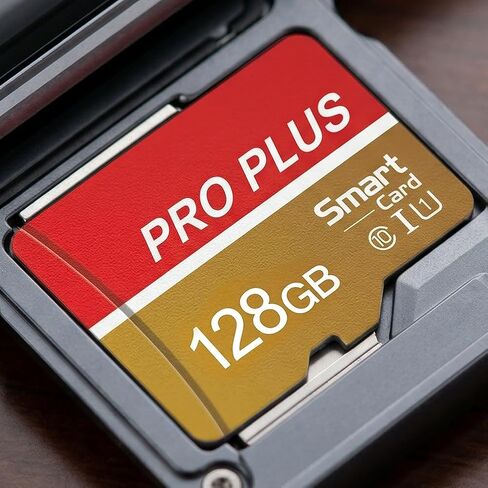 High Speed Micro SD Card with Adapter,128GB TF Card for Security Cameras, Smartphones,Tablets,Drones - U3,Class 10,A1,Full HD Video(Gold) in Saudi Arabia