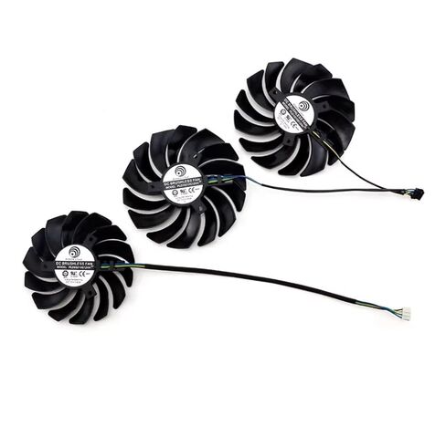مجموعة كاملة 85 مم 95 مم 4PIN PWM GPU مروحة تبريد PLD09210S12HH PLD10010S12HH لـ MSI RTX2070S 2080 2080S 2080Ti Gaming X/Z Trio Graphics Card استبدال المشجعين in Saudi Arabia