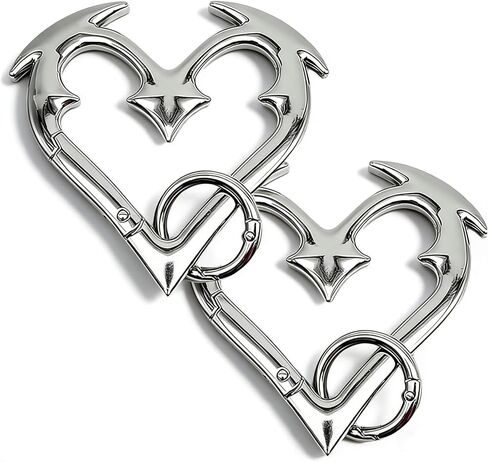 Heart Carabiner - Cute Carabiner Clip, Cool Y2K Fashion Carabiner for Keys, Backpacks, Cars & Daily Decoration in Saudi Arabia