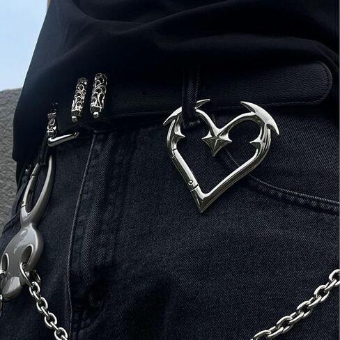 Heart Carabiner - Cute Carabiner Clip, Cool Y2K Fashion Carabiner for Keys, Backpacks, Cars & Daily Decoration in Saudi Arabia