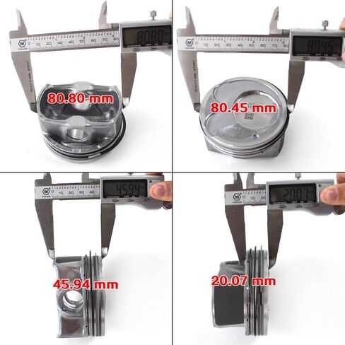 4 PCS Piston and Rings Kit 230412E210 Compatible with Soul Forte5 GT Tucson 2.0L L4 2014 2018 in Saudi Arabia