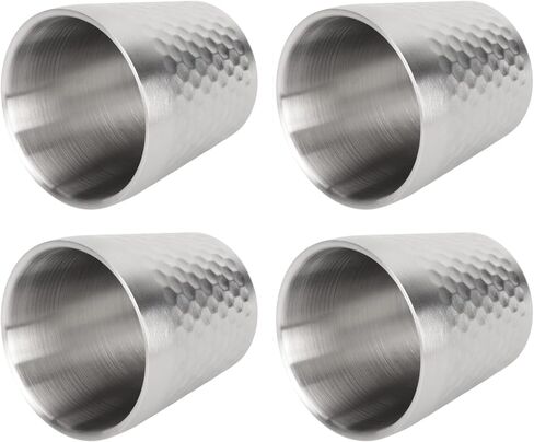 4pcs 304 Stainless Steel Cup, Double Layer Insulated Hot Cold Drinking Cup with Streamlined Design, for Coffee Tea Milk Outdoor Camping Office in Saudi Arabia