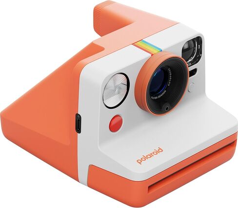 Polaroid Now Generation 3 i-Type Instant Camera (Coral) with 8 i-Type Color Film Starter Bundle + Charging Cable and Cleaning Cloth in Saudi Arabia