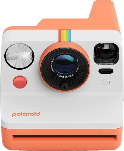 Polaroid Now Generation 3 i-Type Instant Camera (Coral) with 8 i-Type Color Film Starter Bundle + Charging Cable and Cleaning Cloth in Saudi Arabia
