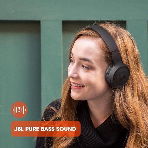 سماعات JBL Tune 510BT اللاسلكية على الأذن، صوت جهير نقي، بلوتوث 5.0، بطارية 40 ساعة، اتصال متعدد النقاط، مكالمات بدون استخدام اليدين، تصميم خفيف الوزن وقابل للطي، يتضمن قطعة قماش للتنظيف in Saudi Arabia