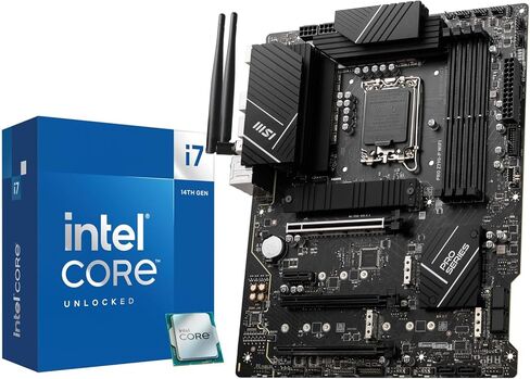 Micro Center 3-in-1 Combo: Intel Core i7-14700K Processor, Msi Pro Z790-P WiFi mobo, INLAND TN510 2TB Gen5x4 M.2 SSD in Saudi Arabia