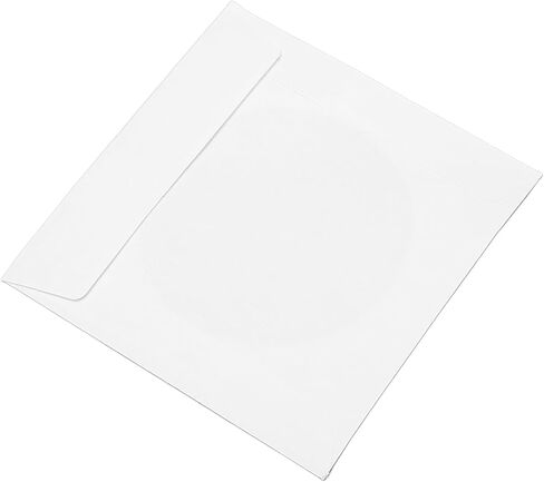 100 Pack CD DVD Sleeves, Paper Clear Window Sleeves, Thick Reusable Dust Proof for 8cm Miniature Disc in Saudi Arabia