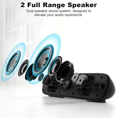 سماعات كمبيوتر SOULION لسطح المكتب، مكبر صوت بلوتوث يعمل بمنفذ USB مع ضوء LED، مكبر صوت Aux 3.5 مم مع زر تحكم في مستوى الصوت دوار لشاشة الكمبيوتر المحمول وألعاب الموسيقى المكتبية، رمادي in Kuwait