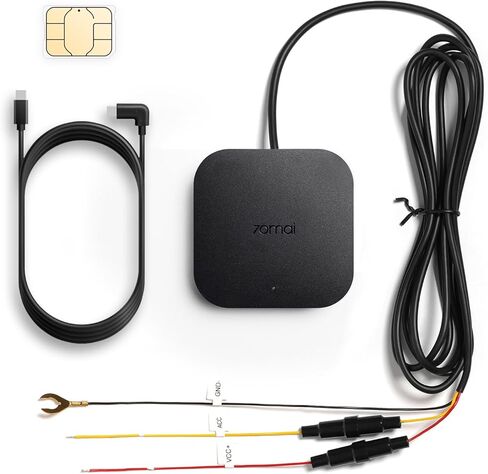 70mai UP05 4G Hardwire Kit with SIM Card, 4G Support, Type-C for Dash Cam A510, X800, A810, T800, A810 Lite, 12V-30V to 5V/2.4A, Remote Monitoring, Low Voltage Protection, 24H Parking Mode in Saudi Arabia