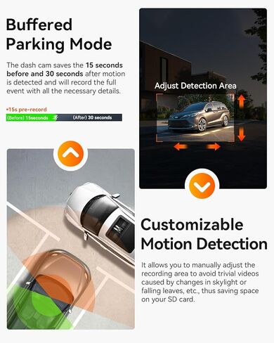 Vantrue N2X 2.7K Dash Cam Front and Inside, 5G WiFi Dual Dash Camera for Car with HDR IR Night Vision, STARVIS 2, GPS, 2.5K/60FPS, G-Sensor, 24/7 Parking Mode, Voice Control (Renewed) in Saudi Arabia