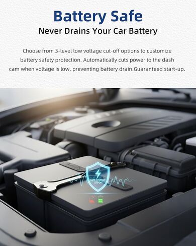 طقم أسلاك صلبة لكاميرا Dash Cam USB C - كابل طاقة Acc مع وضع انتظار 24 ساعة وحماية من الجهد المنخفض، متوافق مع Redtiger وWolfbox وVanture وViofo وRove وTERUNSOUL ومعظم كاميرات Dash، 4 مجموعات صنبور الصمامات in Kuwait