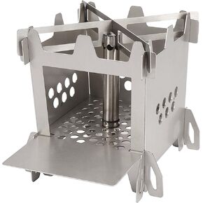 Wood Burning Camping Rocket Stove, Portable Backpacking Stainless Steel Wood Stove Camping Gear Accessories for Emergency Survival Outdoor Hiking Travel Picnic BBQ in Saudi Arabia