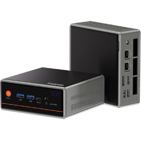 Trycoo Mini PC Gaming، Ryzen 5 5600H 16GB DDR4 RAM/512GB SSD (Beats 5700U/7430U)، كمبيوتر سطح المكتب الصغير Micro pc، النوع C/HDMI/DP/HD، شاشة ثلاثية 4K، WiFi6/BT5.2/USB3.2 للأعمال المنزلية in Kuwait