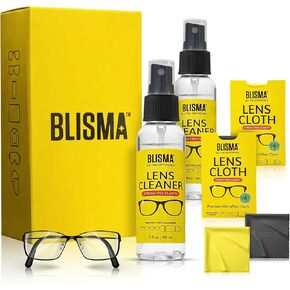 Lens Cleaner Spray & Microfiber Cloth Kit – 1 × 60 ml + 2 × 120 ml Lens Cleaner + 3 × 150×180 mm Ultra-Soft Microfiber Cloths (Yellow, Black, White) – Pack of 6 in Saudi Arabia