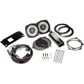 Kicker 46HDS144 Audio Kit for 2014+ Harley Davidson Electra Glide, Street Glide, Ultra Glide with Grilles, Renewed in Saudi Arabia