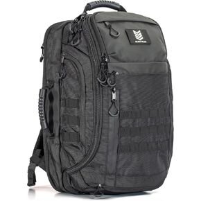 CARGO 48L 3-Day Travel Tactical Backpack, Dual 17 Inch Device Bays, RF and NFC Shielded Compartments, 1000D Water Resistant Shell, MOLLE Compatible, Duffel Convertible in Saudi Arabia
