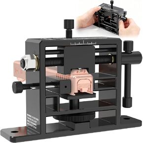 أداة SporGain Sight Pusher للمسدس، إطار معدني شديد التحمل لإزالة وتعديل الرؤية الخلفية بدقة، قاعدة قابلة للتعديل تناسب الشرائح المربعة، أداة متينة لصيانة البندقية in Kuwait