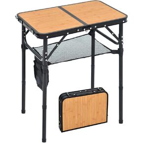 Mini Folding Camping Table - 2ft RV Space-Saving Table& Kids Toy/Learning Desk, Anti-Stain Desktop for Outdoor Glamping/Picnic/Patio & Indoor Decor (Lava Black) in Saudi Arabia