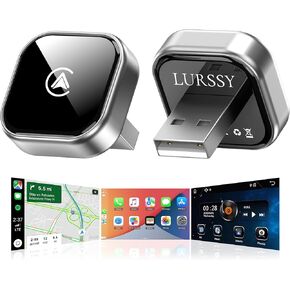 Wireless Apple CarPlay Adapter - Upgraded 2026 Android Auto Adapter Having (2.4GHz+5.8GHz) Connection - Supports Both iPhone (iOS 10+) Android (11+), 2-in-1 Wired to Wireless Plug and Play in Saudi Arabia