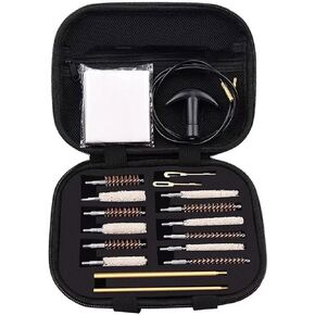 General Pistol Cleaning Kit, 22cal Air Tube Cleaning Kit, 22, 357, 38, 9mm, 40, 45 Caliber Pistol Cleaning Kits, Equipped with Brass Serrated Adapter and Nylon Flexible Cable, Packed in A Storage Box in Saudi Arabia