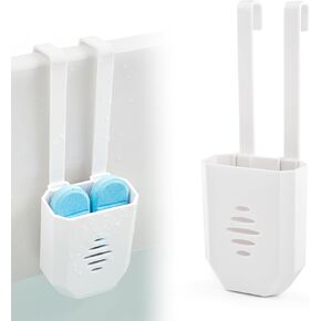 Toilet Tank Tablet Holder, 3.7 x 2.9 x 0.7 Inch Hanging Toilets Bowl Tablet Holder, Toilet Tank Bleach Tablets Bracket (2 pcs) in Kuwait