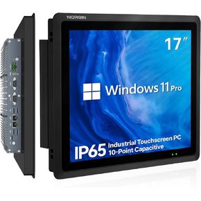 17 inch Industrial Embedded Panel PC,IP65 Fanless All-in-One Computer,Windows 11 pro,10 Point Capacitive Industrial Touch Screen,HDMI/COM/LAN/USB/GPIO,for Automation,Kiosk(J6412,8G+128G) in Saudi Arabia