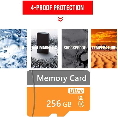 Memory Card 256GB Mini TF Card Ultra High Speed Smart Card for Android Phones,Action Camera,Tablets Expanded Storage in Saudi Arabia