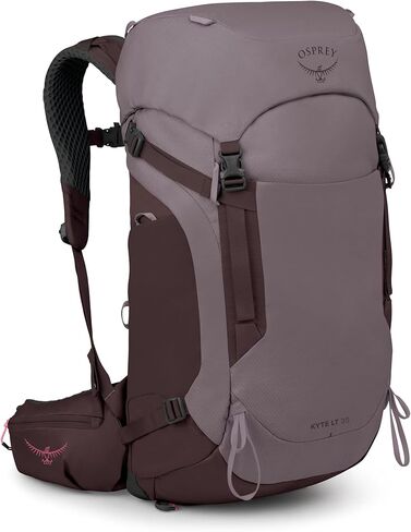 Osprey Kyte LT 35L Women's Backpacking Backpack - Lightweight Hiking & Travel Bag with Waterproof Raincover, Graphite Purple in Saudi Arabia
