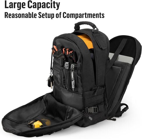 25L Tactical Backpack for Men: Military MOLLE Assault Rucksack 900D with Laptop Compartment EDC Daypack Used for Hiking,Work,Sports,School,Travel in Saudi Arabia