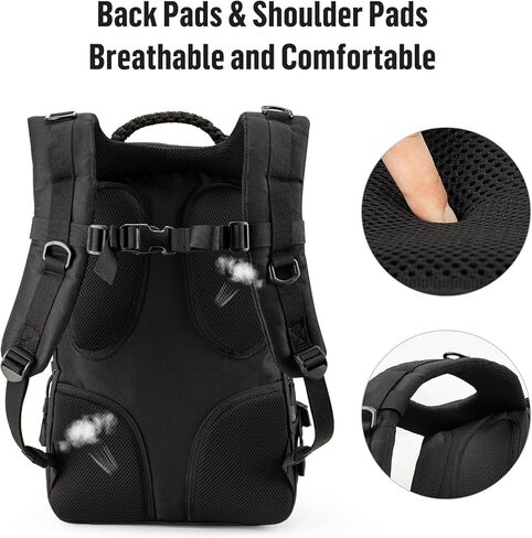 25L Tactical Backpack for Men: Military MOLLE Assault Rucksack 900D with Laptop Compartment EDC Daypack Used for Hiking,Work,Sports,School,Travel in Saudi Arabia