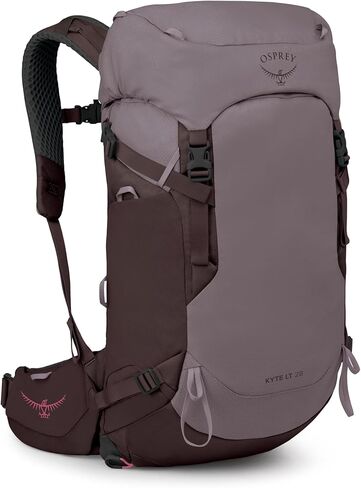 Osprey Kyte LT 35L Women's Backpacking Backpack - Lightweight Hiking & Travel Bag with Waterproof Raincover, Graphite Purple in Saudi Arabia